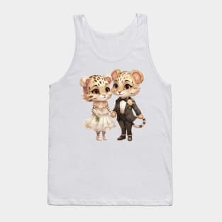 Cheetah Couple Gets Married Tank Top